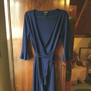 Smoky Blue BCBG, Paris wrap dress